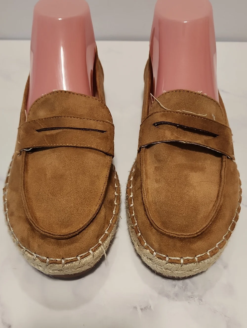 Findlay  Tan Suede Espadrille Loafers